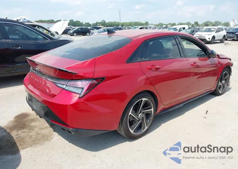 2022 Hyundai Elantra N Line z USA, uszkodzony, nr VIN KMHLR4AF4NU295449